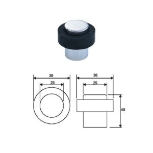 Hongli Floor Mounted Door Stop DH005SS