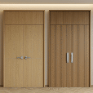 Hongli Double-leaf Timber Fire Door 004